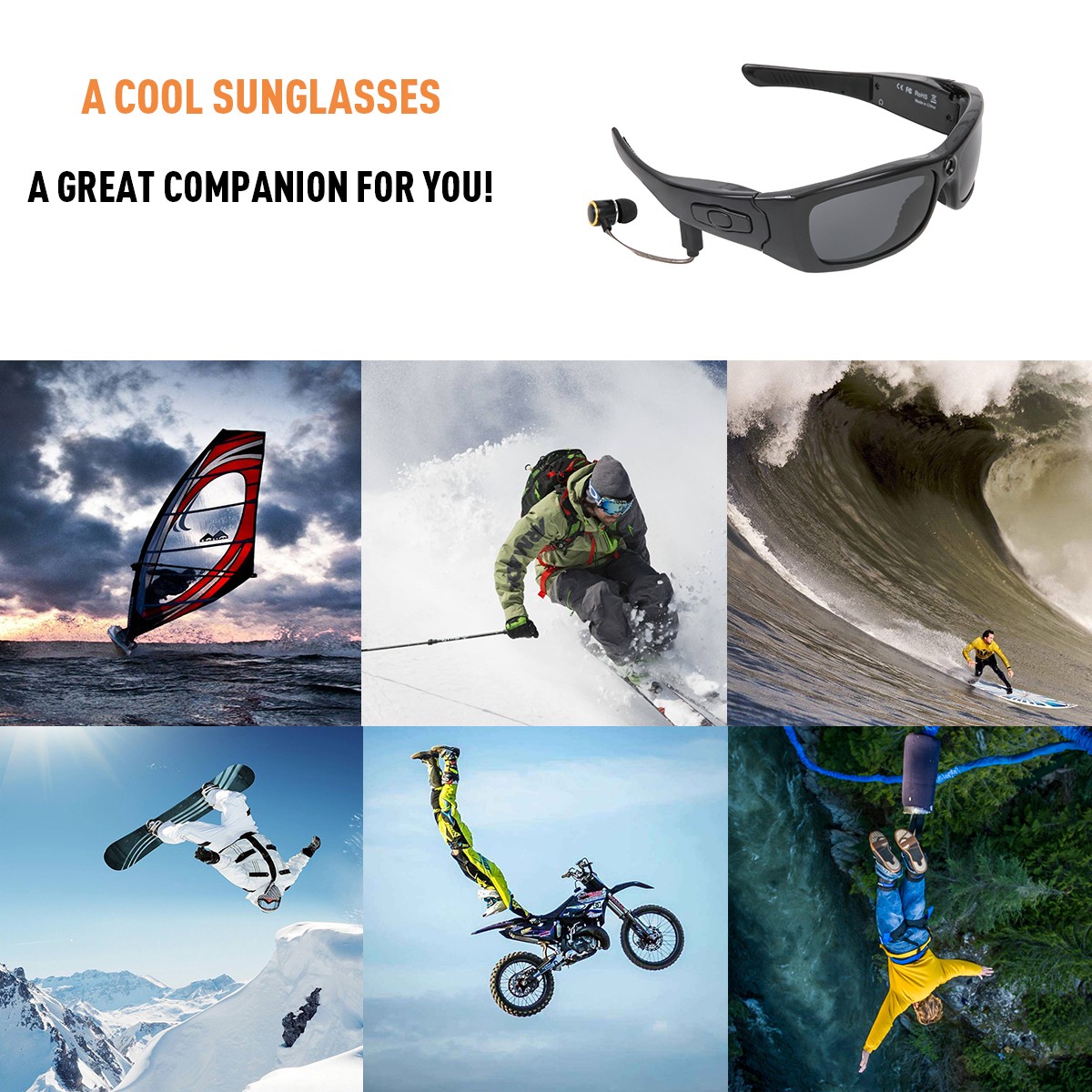 Pengwing-Wireless Hd1080 Electronic Outdoor Bluetooth Smart Glasses-3